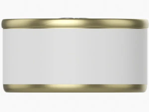 Canned Food Round Tin Metal Aluminum Can 013 3D Model