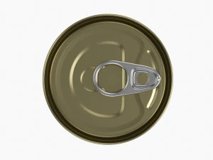 Canned Food Round Tin Metal Aluminum Can 013 3D Model