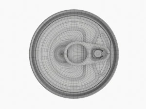Canned Food Round Tin Metal Aluminum Can 013 3D Model