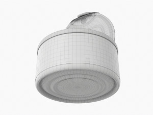 Canned Food Round Tin Metal Aluminum Can 013 Open Model 3D
