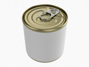 Canned Food Round Tin Metal Aluminum Can 014 Modelo 3D