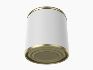 Canned Food Round Tin Metal Aluminum Can 014 Modelo 3D