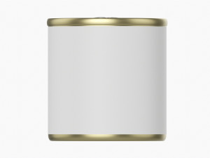 Canned Food Round Tin Metal Aluminum Can 014 Modelo 3D