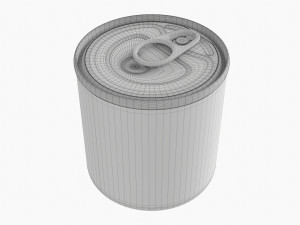 Canned Food Round Tin Metal Aluminum Can 014 Modelo 3D