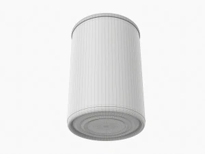 Canned Food Round Tin Metal Aluminum Can 015 3D Model