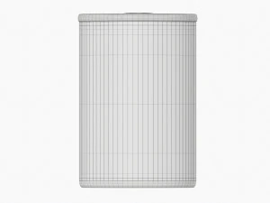 Canned Food Round Tin Metal Aluminum Can 015 3D Model