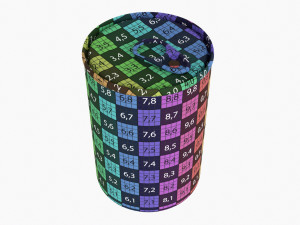 Canned Food Round Tin Metal Aluminum Can 015 3D Model