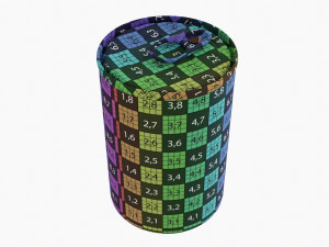 Canned Food Round Tin Metal Aluminum Can 015 3D Model