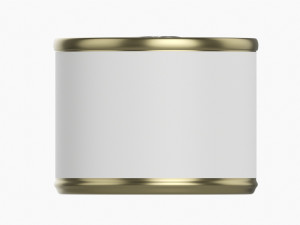 Canned Food Round Tin Metal Aluminum Can 016 3D Model