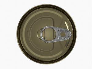 Canned Food Round Tin Metal Aluminum Can 016 3D Model