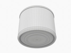Canned Food Round Tin Metal Aluminum Can 016 3D Model