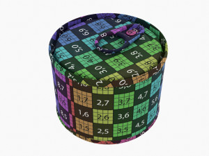 Canned Food Round Tin Metal Aluminum Can 016 3D Model