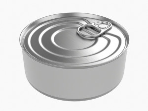 Canned Food Round Tin Metal Aluminum Can 017 Modelo 3D