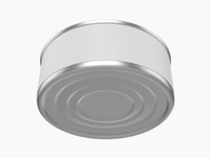 Canned Food Round Tin Metal Aluminum Can 017 Modelo 3D