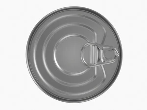 Canned Food Round Tin Metal Aluminum Can 017 3D Model