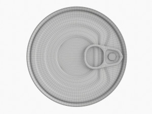 Canned Food Round Tin Metal Aluminum Can 017 Modelo 3D