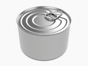 Canned Food Round Tin Metal Aluminum Can 018 Model 3D