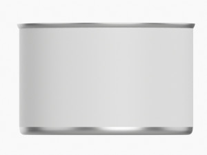 Canned Food Round Tin Metal Aluminum Can 018 Model 3D