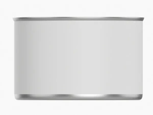 Lata de aluminio de metal de hojalata redonda para alimentos enlatados 018 Modelo 3D