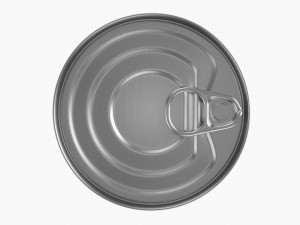 Canned Food Round Tin Metal Aluminum Can 018 Model 3D
