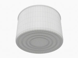 Lata de aluminio de metal de hojalata redonda para alimentos enlatados 018 Modelo 3D