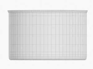 Lata de aluminio de metal de hojalata redonda para alimentos enlatados 018 Modelo 3D