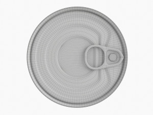 Canned Food Round Tin Metal Aluminum Can 018 Model 3D
