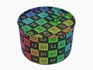 Lata de aluminio de metal de hojalata redonda para alimentos enlatados 018 Modelo 3D