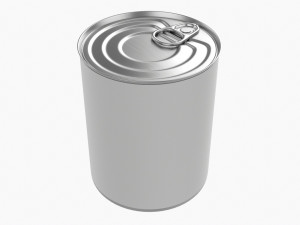 Canned Food Round Tin Metal Aluminum Can 019 Modelo 3D