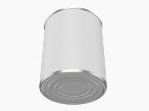 Canned Food Round Tin Metal Aluminum Can 019 Modelo 3D