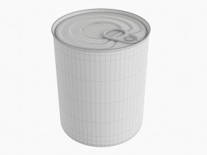 Canned Food Round Tin Metal Aluminum Can 019 Modelo 3D