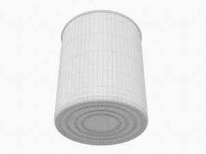 Canned Food Round Tin Metal Aluminum Can 019 3D Model