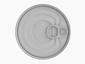 Canned Food Round Tin Metal Aluminum Can 019 Modelo 3D