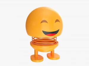 Car Spring Toy Figure 01 Smile Happy 3D Model