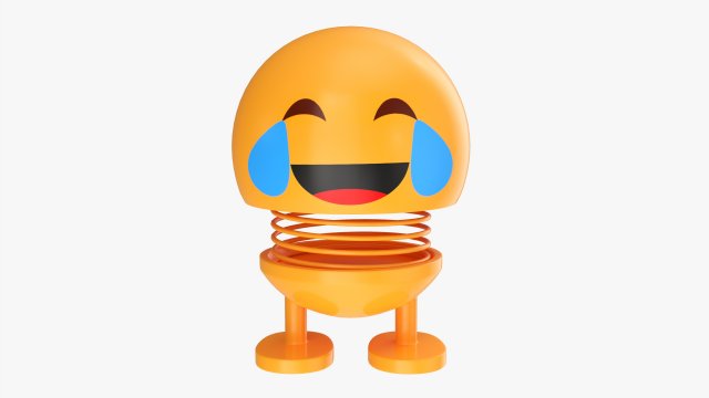 Car Spring Toy Figure 02 Lol Smile Happy Modelo 3D .c4d .max .obj .3ds .fbx .stl .blend