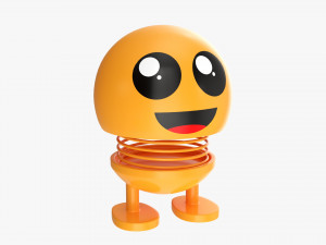 Car Spring Toy Figure 03 Happy Smile 3Dモデル
