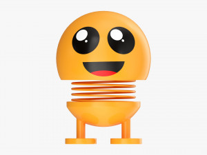 Car Spring Toy Figure 03 Happy Smile 3Dモデル
