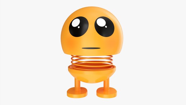 Car Spring Toy Figure 04 Please Sorry 3D Model .c4d .max .obj .3ds .fbx .stl .blend 