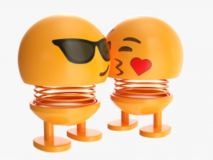 Car Spring Toy Figure Kiss 3D 모델