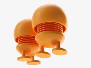 Car Spring Toy Figure Kiss 3D 모델
