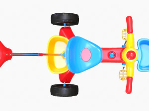 Children Trike Tricycle With Parent Handle 3D Model