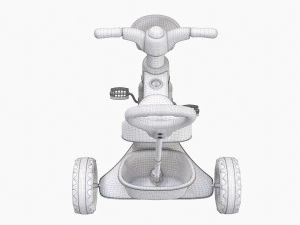 Children Trike Tricycle With Parent Handle 3D Model