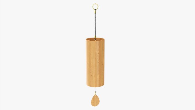 Chimes 03 3D Model .c4d .max .obj .3ds .fbx .stl .blend 
