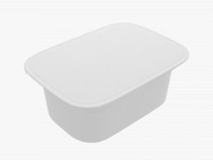 Cream Cheese Butter Packaging Mockup 3D Модель