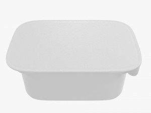 Cream Cheese Butter Packaging Mockup 3D Модель