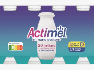 Danone Actimel Bottles 8-Pack 3D Model