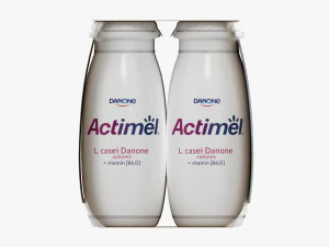 Danone Actimel Bottles 8-Pack 3D Model