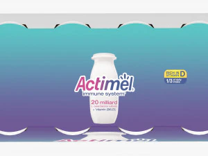 Danone Actimel Bottles 8-Pack 3D Model
