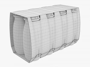 Danone Actimel Bottles 8-Pack 3D Model