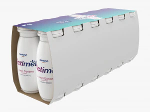 Danone Actimel Bottles 12-Pack 3D Model